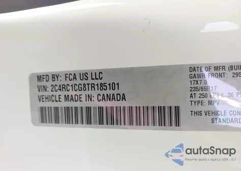 2026 Chrysler Voyager Lx from USA, damaged, VIN 2C4RC1CG8TR185101